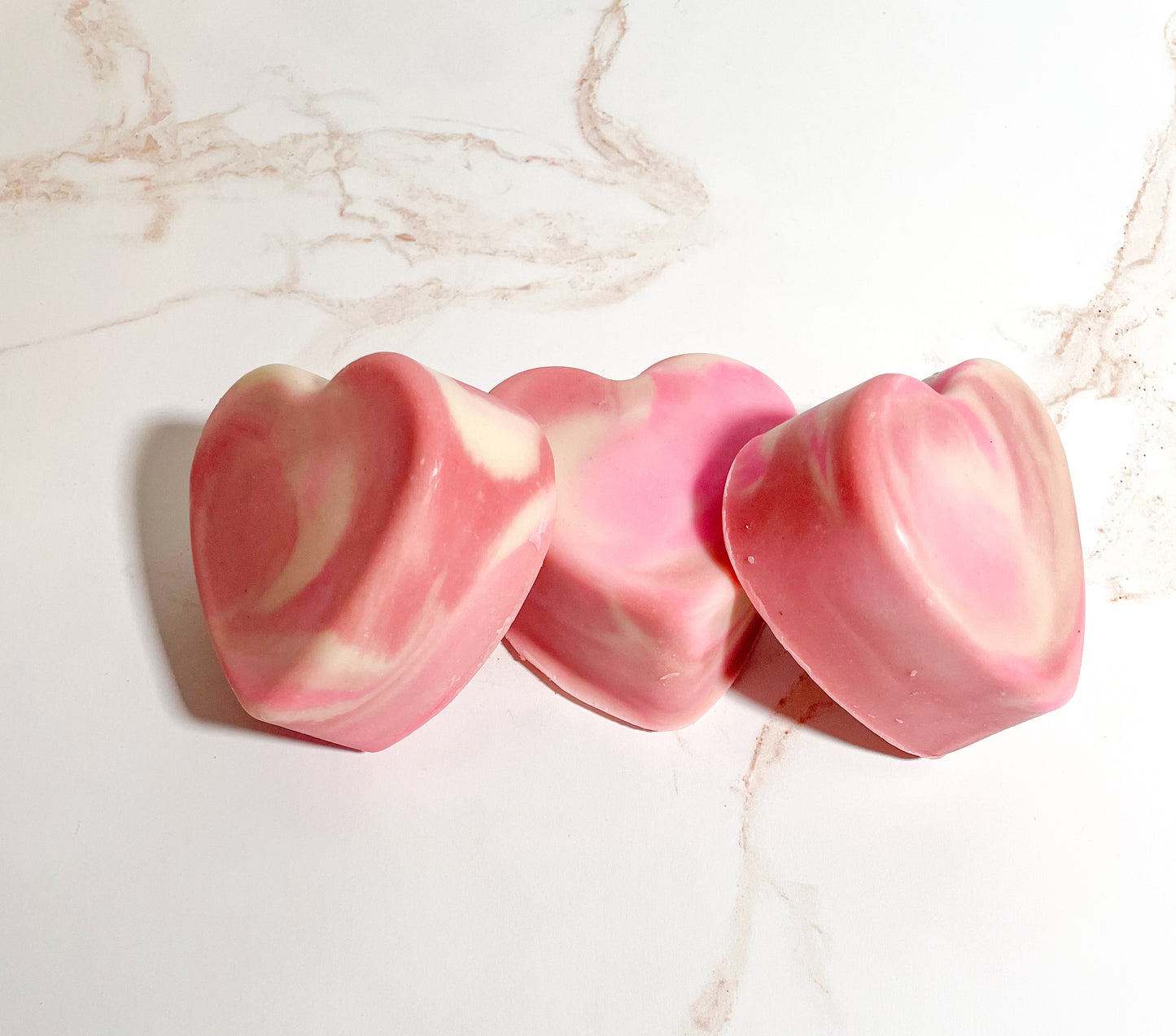 Wild Honeysuckle + Raspberry Handmade Heart Soap