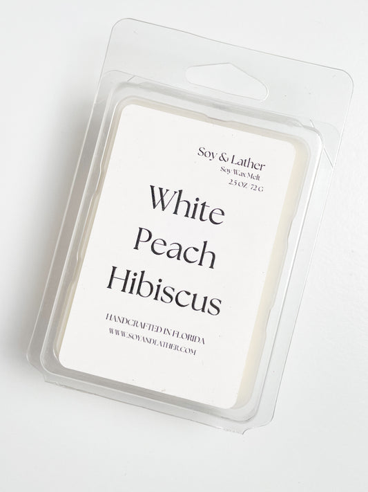 White Peach and Hibiscus Soy Wax Melt